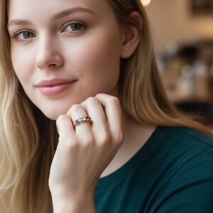 Multi Colour Stone Ring